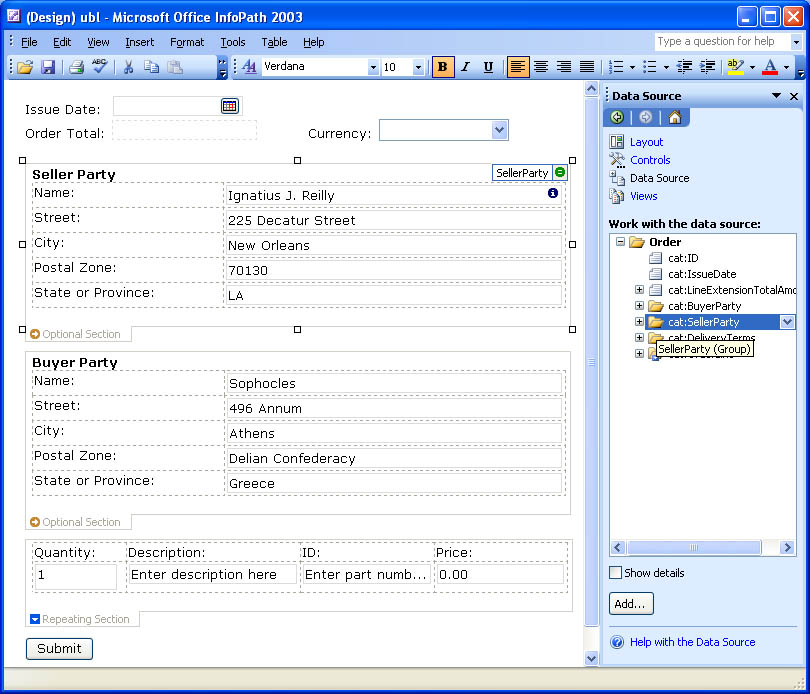 XForms And Microsoft InfoPath